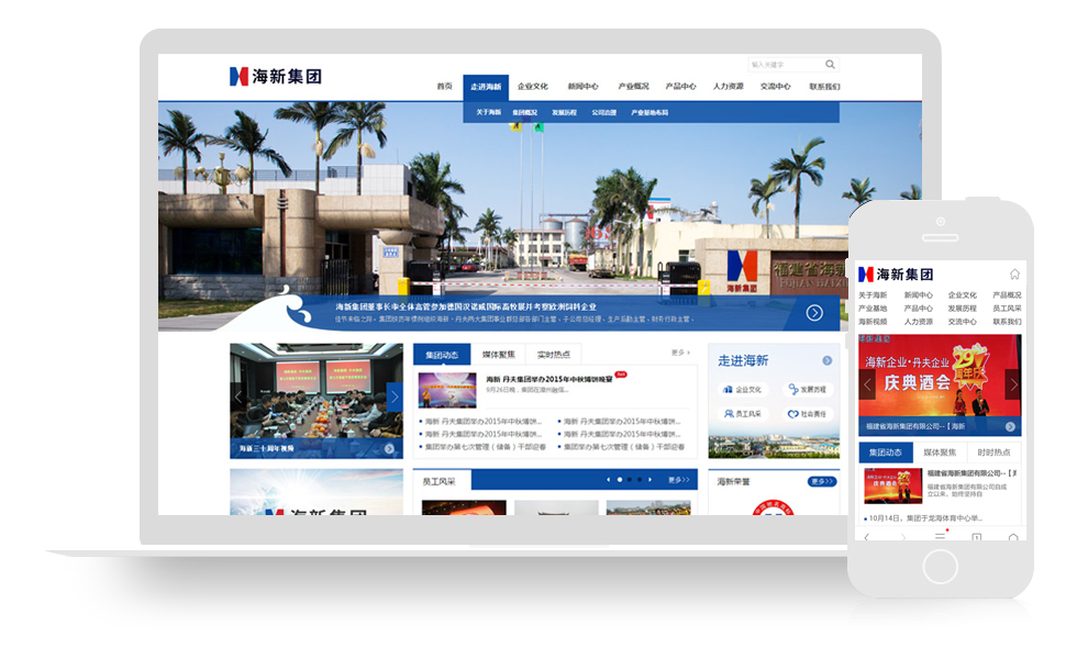 海新集團(tuán)網(wǎng)站建設(shè)